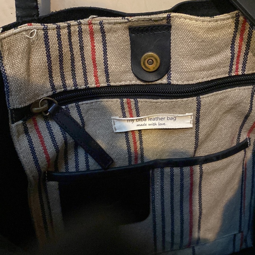 Biba Black Leather Tote - Picture 6 of 11